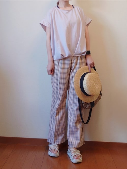 セール】鹿の子前身タックプルオーバー（Tシャツ/カットソー）｜ikka