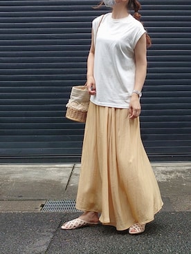 「coen by SIZU（コーエンバイシズ）のアイテム」を使った、マルルン♪ さん（レディース・159cm）の夏コーディネート