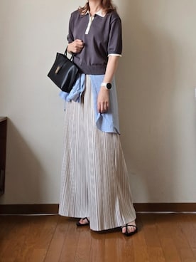 「ikka（イッカ）のアイテム（その他パンツ）」を使った、マルルン♪ さん（レディース・159cm）の夏コーディネート