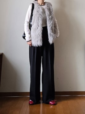 「アイテム（Tシャツ/カットソー）」を使った、マルルン♪ さん（レディース・159cm）の秋コーディネート