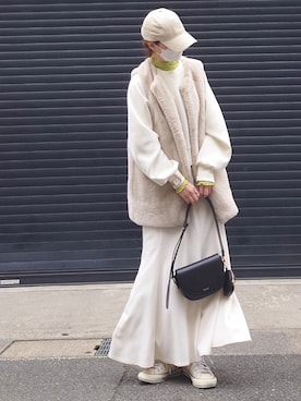 「アイテム（腕時計）」を使った、マルルン♪ さん（レディース・159cm）の冬コーディネート