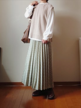 「Le temps riche（ルタンリッシュ）のアイテム」を使った、マルルン♪ さん（レディース・159cm）の秋コーディネート