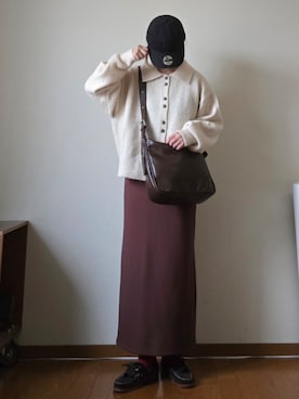 「アイテム（スカート）」を使った、マルルン♪ さん（レディース・159cm）の秋コーディネート