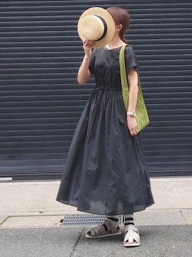 「アイテム（アナログ腕時計）」を使った、マルルン♪ さん（レディース・159cm）の夏コーディネート