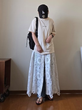 「アイテム（ボディバッグ/ウエストポーチ）」を使った、マルルン♪ さん（レディース・159cm）の夏コーディネート