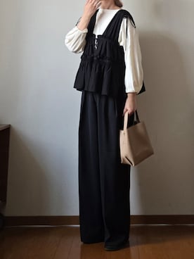 「アイテム（シャツ/ブラウス）」を使った、マルルン♪ さん（レディース・159cm）の秋コーディネート