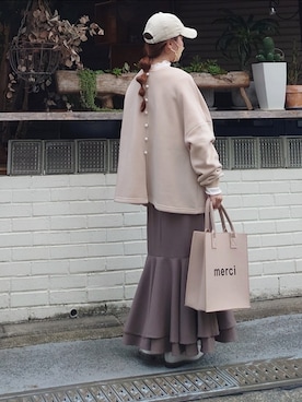 「JUNOAH」｜「アイテム（帽子）」を使った、マルルン♪ さん（レディース・159cm）の秋コーディネート