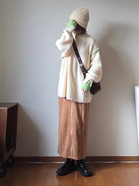 「アイテム（ブーツ）」を使った、マルルン♪ さん（レディース・159cm）の秋コーディネート