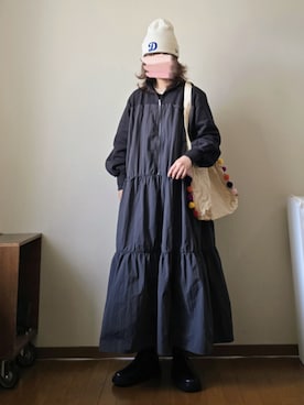 「アイテム（帽子）」を使った、マルルン♪ さん（レディース・159cm）の秋コーディネート