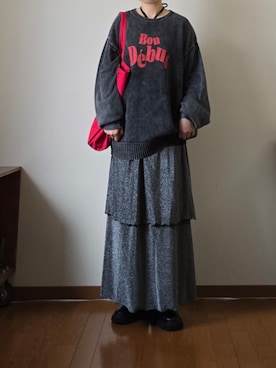 「アイテム（スカート）」を使った、マルルン♪ さん（レディース・159cm）の秋コーディネート