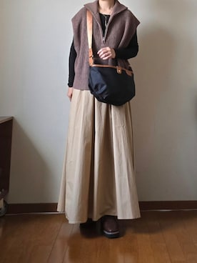 「アイテム（Tシャツ/カットソー）」を使った、マルルン♪ さん（レディース・159cm）の秋コーディネート