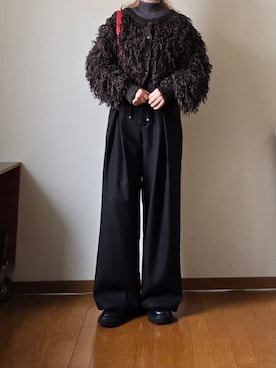 「tiptop（ティップトップ）のメランジリブハイネックプルオーバー（ニット/セーター）」を使った、マルルン♪ さん（レディース・159cm）の秋コーディネート