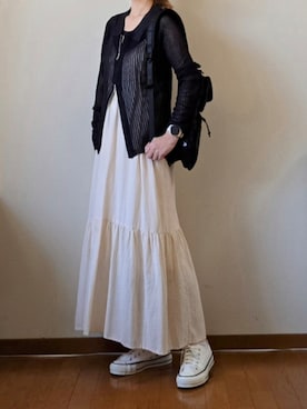 「tiptop（ティップトップ）のアイテム」を使った、マルルン♪ さん（レディース・159cm）の春コーディネート