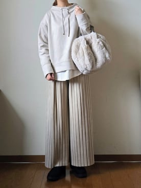 「アイテム（スウェット）」を使った、マルルン♪ さん（レディース・159cm）の秋コーディネート