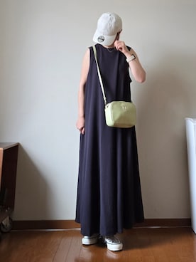 「アイテム（キャップ）」を使った、マルルン♪ さん（レディース・159cm）の夏コーディネート