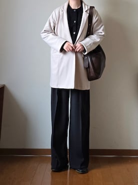 「アイテム（テーラードジャケット）」を使った、マルルン♪ さん（レディース・159cm）の冬コーディネート