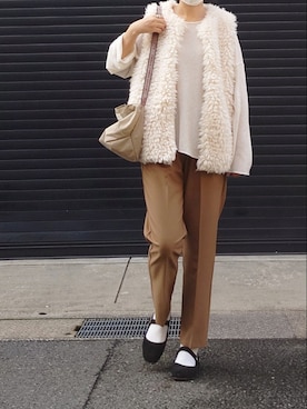 「corners」｜「アイテム（その他アウター）」を使った、マルルン♪ さん（レディース・159cm）の秋コーディネート