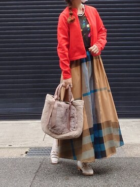 「NOISE MAKER（ノイズメーカー）のアイテム（Tシャツ/カットソー）」を使った、マルルン♪ さん（レディース・159cm）の夏コーディネート