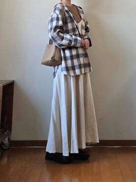 「アイテム（Tシャツ/カットソー）」を使った、マルルン♪ さん（レディース・159cm）の秋コーディネート