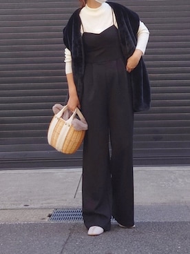 「rectangle（レクタングル）のアイテム（ベスト）」を使った、マルルン♪ さん（レディース・159cm）の秋コーディネート