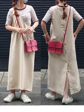 「INASTUDIOS（イーナストゥディオス）のアイテム」を使った、マルルン♪ さん（レディース・159cm）の夏コーディネート