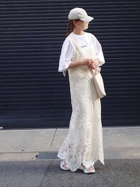 「clarks」｜「アイテム（ワンピース）」を使った、マルルン♪ さん（レディース・159cm）の春コーディネート