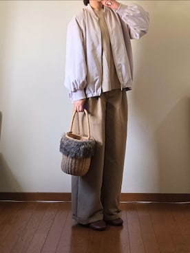 「ikka（イッカ）のアイテム」を使った、マルルン♪ さん（レディース・159cm）の秋コーディネート