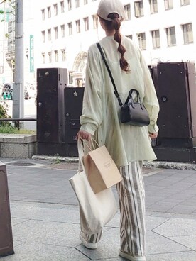 「L.H.P（エルエイチピー）のアイテム（ショルダーバッグ）」を使った、マルルン♪ さん（レディース・159cm）の夏コーディネート