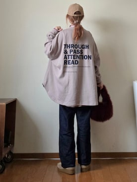 「アイテム（キャップ）」を使った、マルルン♪ さん（レディース・159cm）の秋コーディネート