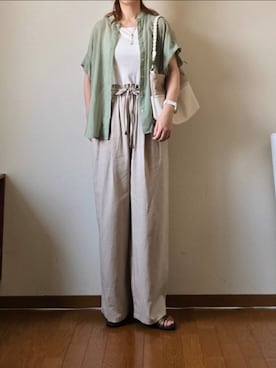 「ikka（イッカ）のアイテム」を使った、マルルン♪ さん（レディース・159cm）の夏コーディネート