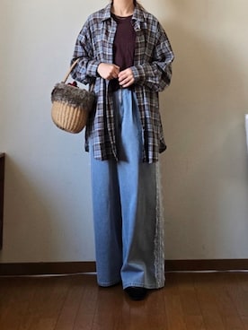「tiptop（ティップトップ）のアイテム」を使った、マルルン♪ さん（レディース・159cm）の秋コーディネート