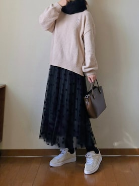 「アイテム（ハンドバッグ）」を使った、マルルン♪ さん（レディース・159cm）の秋コーディネート