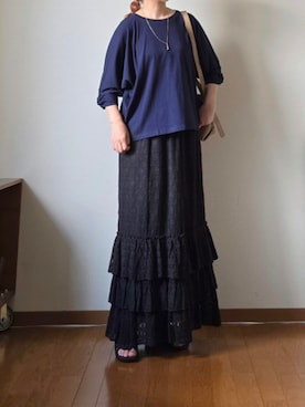 「アイテム（ハンドバッグ）」を使った、マルルン♪ さん（レディース・159cm）の夏コーディネート