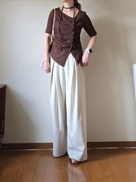 「tiptop（ティップトップ）のアイテム」を使った、マルルン♪ さん（レディース・159cm）の春コーディネート