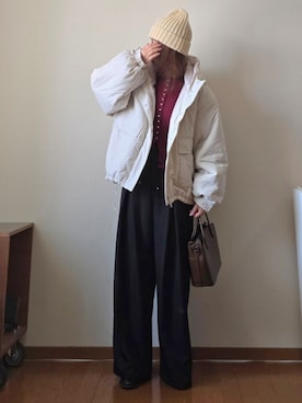 「ワイドパンツ」｜マルルン♪ さん（レディース・159cm）の秋コーディネート