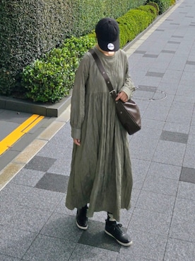 「アイテム（キャップ）」を使った、マルルン♪ さん（レディース・159cm）の秋コーディネート