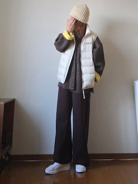 「アイテム（スウェットパンツ）」を使った、マルルン♪ さん（レディース・159cm）の秋コーディネート