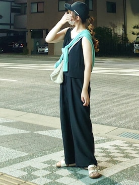 「sakishimatokyo（サキシマトーキョー）のアイテム（その他）」を使った、マルルン♪ さん（レディース・159cm）の夏コーディネート