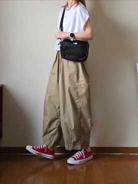 「NEW ERA（ニューエラ）のアイテム」を使った、マルルン♪ さん（レディース・159cm）の夏コーディネート