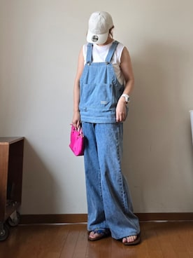 「アイテム（ベスト）」を使った、マルルン♪ さん（レディース・159cm）の夏コーディネート