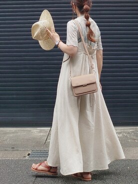 ワンピースを使った ナチュラル のレディース人気ファッションコーディネート Wear