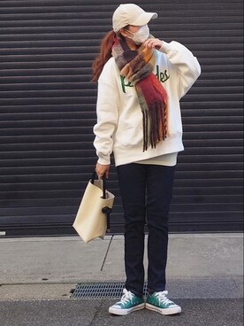 「chumchum（チャムチャム）のアイテム」を使った、マルルン♪ さん（レディース・159cm）の冬コーディネート