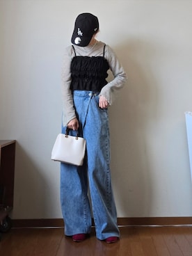 「アイテム（帽子）」を使った、マルルン♪ さん（レディース・159cm）の秋コーディネート