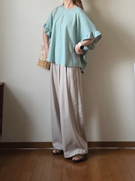 「ikka（イッカ）のアイテム」を使った、マルルン♪ さん（レディース・159cm）の夏コーディネート