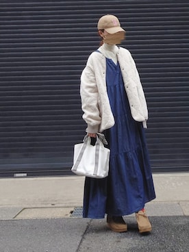 「URBAN RESEARCH Sonny Label（アーバンリサーチサニーレーベル）のアイテム（ワンピース/ドレス）」を使った、マルルン♪ さん（レディース・159cm）の秋コーディネート