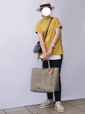 「L.H.P（エルエイチピー）のアイテム（ショルダーバッグ）」を使った、マルルン♪ さん（レディース・159cm）の春コーディネート
