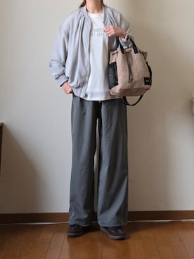 「アイテム（ブルゾン）」を使った、マルルン♪ さん（レディース・159cm）の春コーディネート