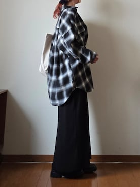 「アイテム（バレッタ/ヘアクリップ）」を使った、マルルン♪ さん（レディース・159cm）の秋コーディネート