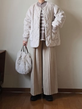 「アイテム（ブルゾン）」を使った、マルルン♪ さん（レディース・159cm）の秋コーディネート