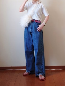 「rectangle（レクタングル）のアイテム」を使った、マルルン♪ さん（レディース・159cm）の夏コーディネート